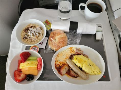 air canada business class meals.